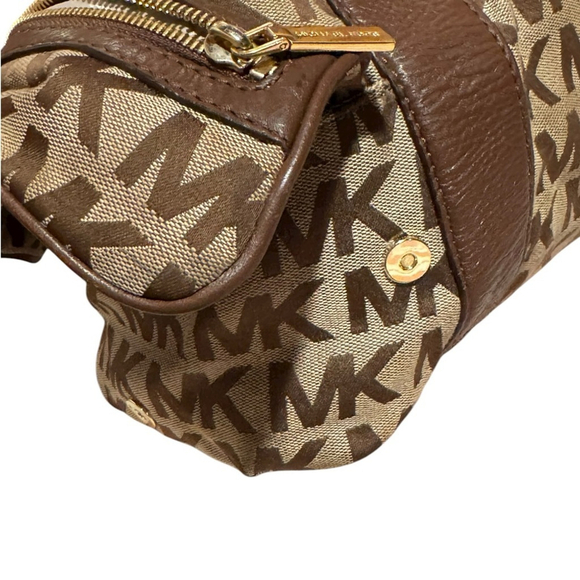 Michael Kors Brookville Large Jacquard Leather Satchel - Picture 8 of 15